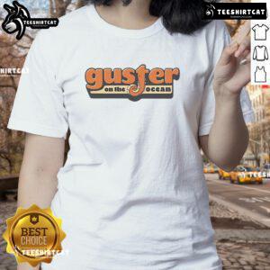 Good Guster on the Ocean Tentacle Ladies Tee featuring a vibrant ocean scene with artistic tentacle designs.