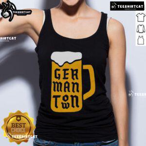 Good The Germantown Beer Tank Top featuring a stylish design, perfect for summer outings and casual brewery visits.