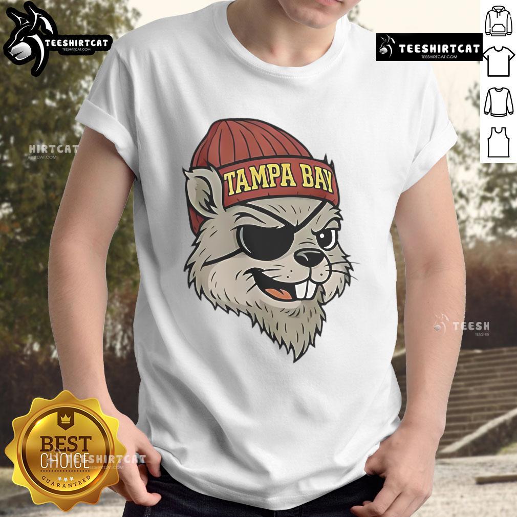 Good The Tampa Bay Buccaneers football mascot t-shirt featuring vibrant colors and team logo for fans and collectors.
