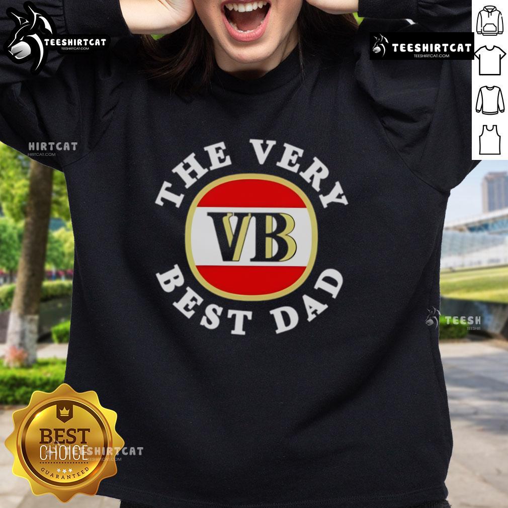 Hot The Very Best Dad Heritage Logo Sweatshirt featuring a stylish design perfect for Father's Day gifts.