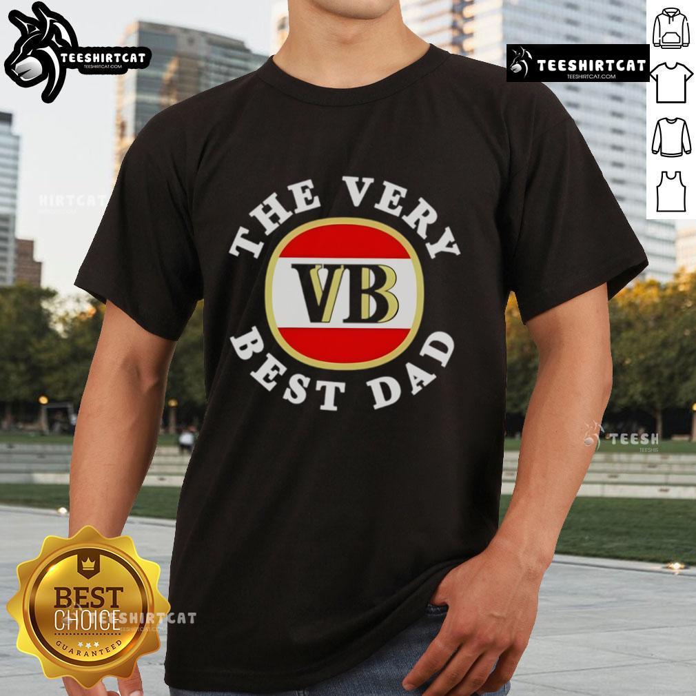 Hot The Very Best Dad Heritage Logo T-Shirt featuring a stylish design perfect for Father's Day gifts.