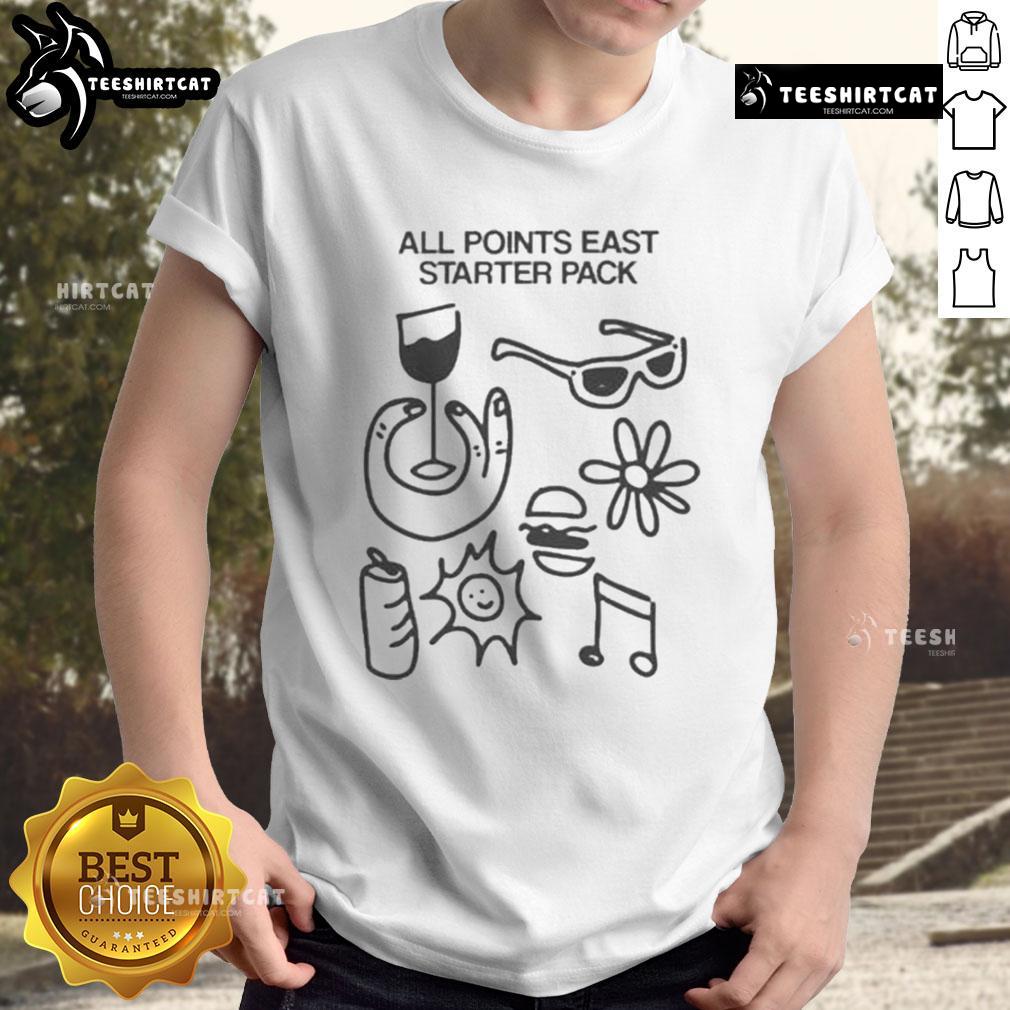 Nice All Points East Starter Pack T-Shirt featuring vibrant design and comfortable fit for festival enthusiasts.