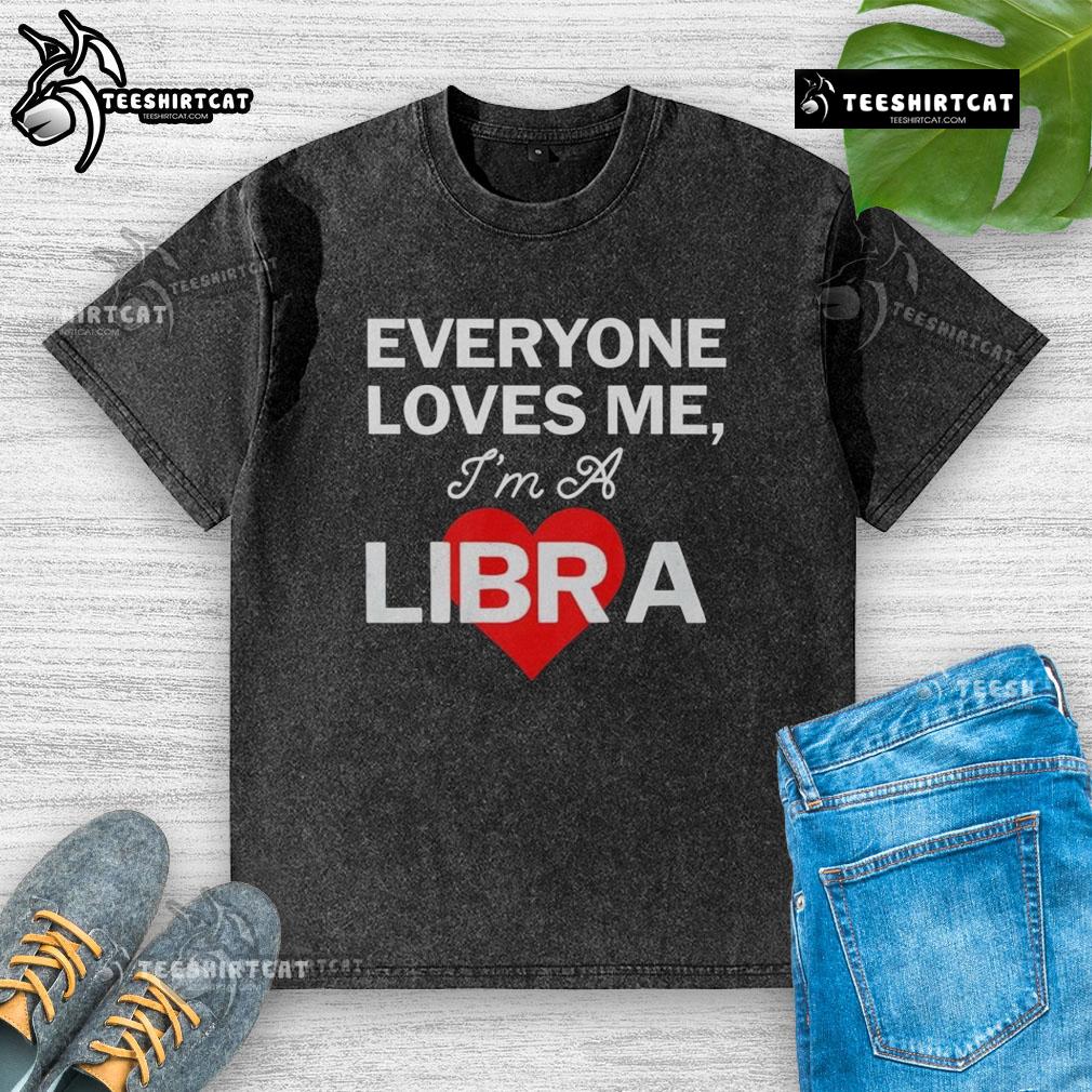 Alt Text: Nice Carhartt WIP Everyone Loves Me I'm a Libra washed t-shirt in casual style, perfect for astrology lovers.