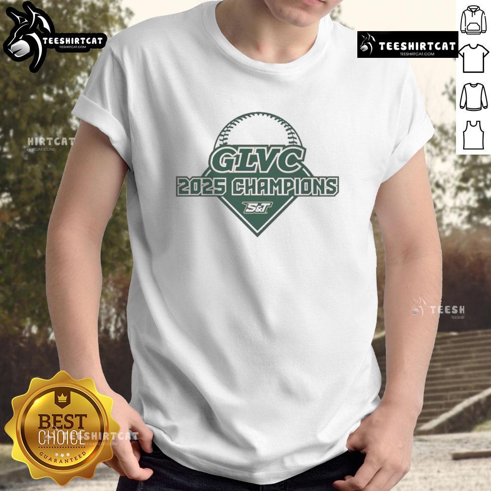Alt Text: 2025 Nice Glvc Baseball Champs T-Shirt featuring bold graphics and team colors celebrating the championship win.