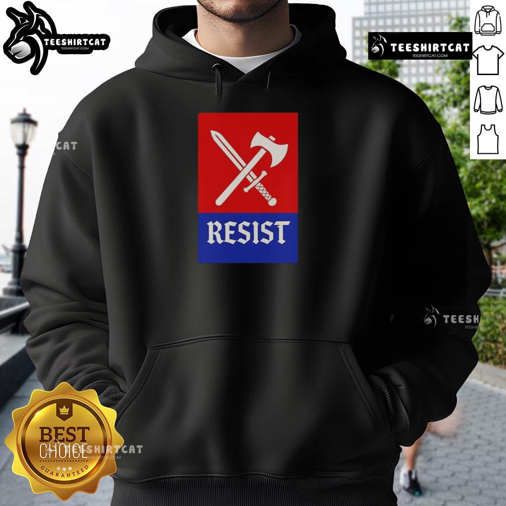 Young Queen of Scots hoodie featuring the Nice RESIST design by Mayah Sommers, perfect for stylish comfort.