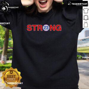 Nice Ryne Sandberg 23 Strong Sweatshirt featuring a stylish design and comfortable fit for fans of the Chicago Cubs.