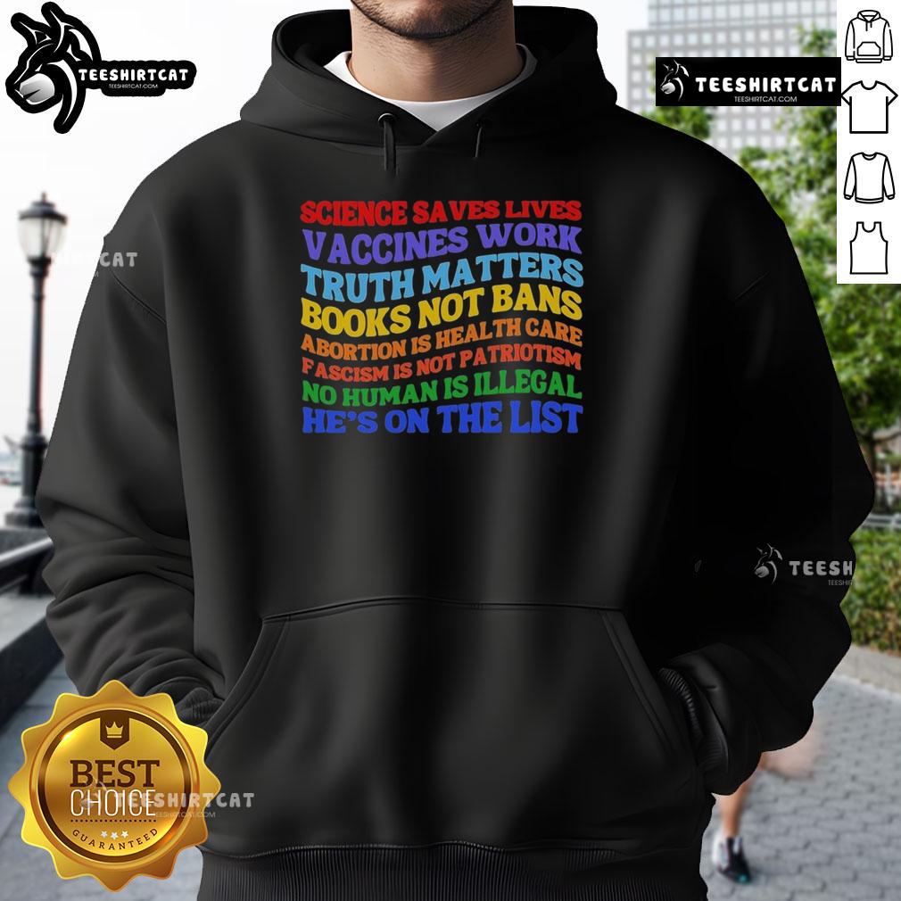 Nice Science Save Lives Vaccines Work hoodie promoting truth and knowledge over censorship, perfect for science advocates.