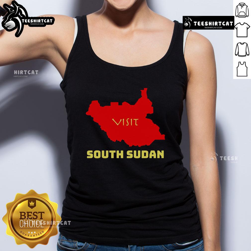 Stylish South Sudan tank top featuring vibrant colors and unique design, perfect for summer outings and cultural pride.