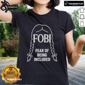 Nice Wednesday Addams FOBI tee for ladies featuring a stylish design perfect for fans of the Addams Family and unique fashion.