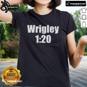 Nice Wrigley 1/20 ladies tee in vibrant colors, perfect for casual outings and sports events.
