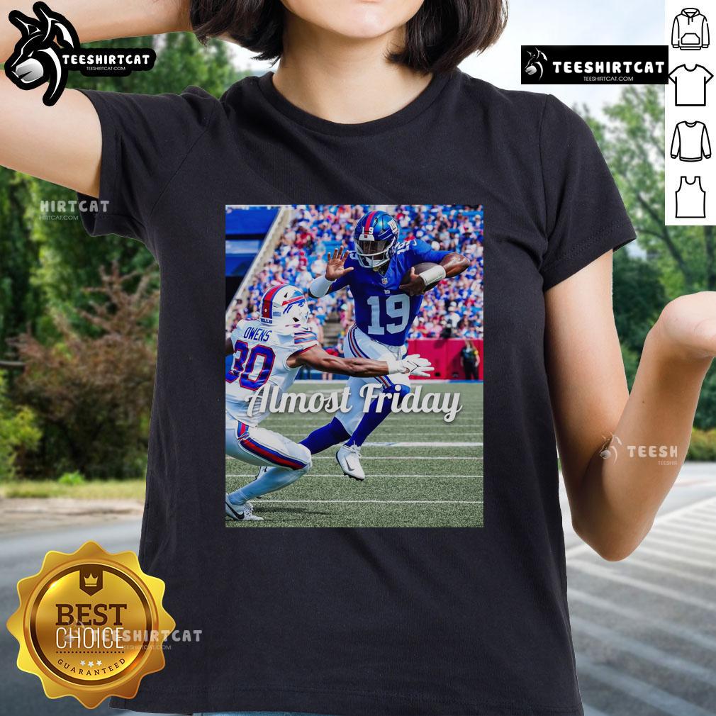 Official Almost Friday Jameis Heisman Ladies Tee featuring a stylish design celebrating Jameis Winston's Heisman win.