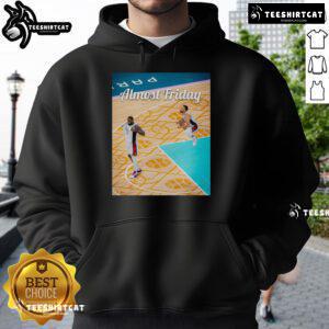 Official Curry LeBron Basketball USA Almost Friday Hoodie in stylish design, perfect for sports enthusiasts and fans.