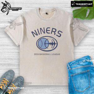 Official Deep Space Nine Niners DS9 Baseball League washed t-shirt featuring vintage logo and comfortable fit for fans.