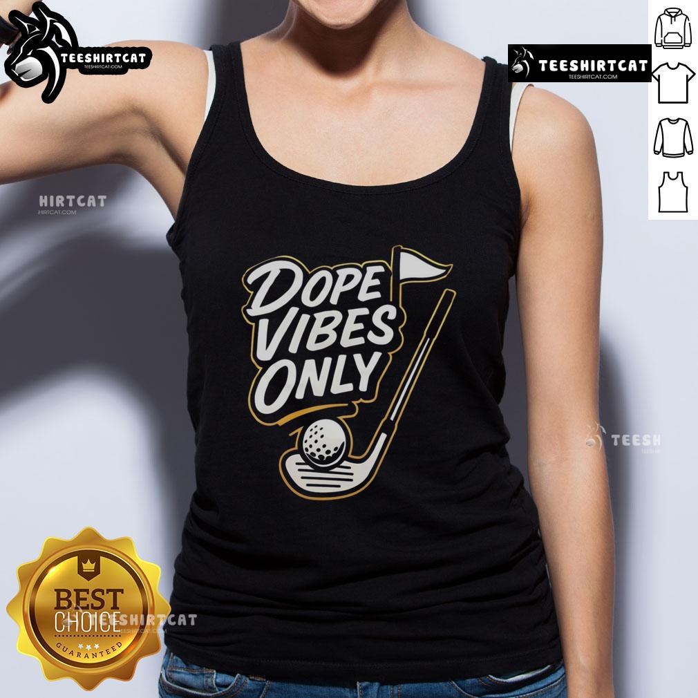 Official Dope Vibes Only golf tank top in vibrant colors, perfect for stylish summer golfing and casual wear.