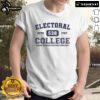 Official Electoral College 538 T-Shirt, Estd 1787, promoting Wyoming's significance since 1890 in American elections.