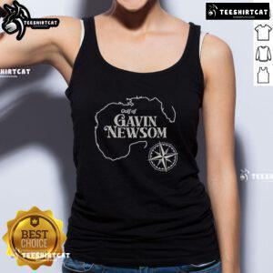 Official Gavin Newsom Gulf of Mexico Map Tank Top showcasing a vibrant design perfect for coastal enthusiasts.