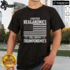 Alt Text: Official I Survived Reaganomics I Will Survive Trumponomics T-Shirt featuring bold text and vibrant colors.