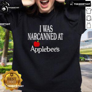 Official 'I Was Narcanned at Apple' sweatshirt, featuring a bold graphic design for tech enthusiasts and Apple fans.