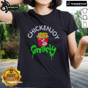 Official Jollibee x KATSEYE Chickenjoy Gnarly Ladies Tee featuring vibrant design and iconic branding for stylish fans.