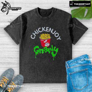 Official Jollibee x KATSEYE Chickenjoy Gnarly Washed T-Shirt showcasing a trendy design perfect for fans and collectors.