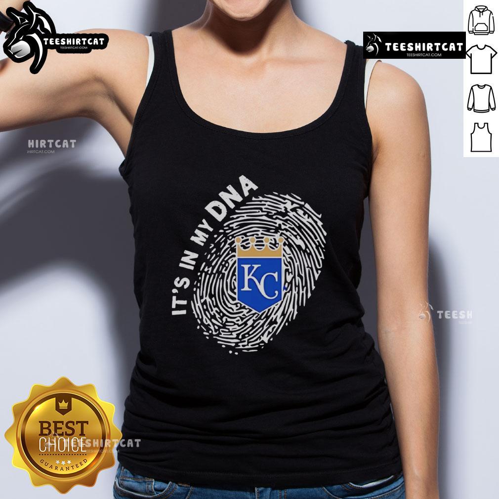 Official Kansas City Royals In My DNA tank top showcasing team pride and style for fans.