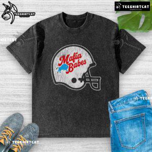 Official Mafia Babes 2025 washed t-shirt featuring a stylish design, perfect for fans of trendy streetwear.