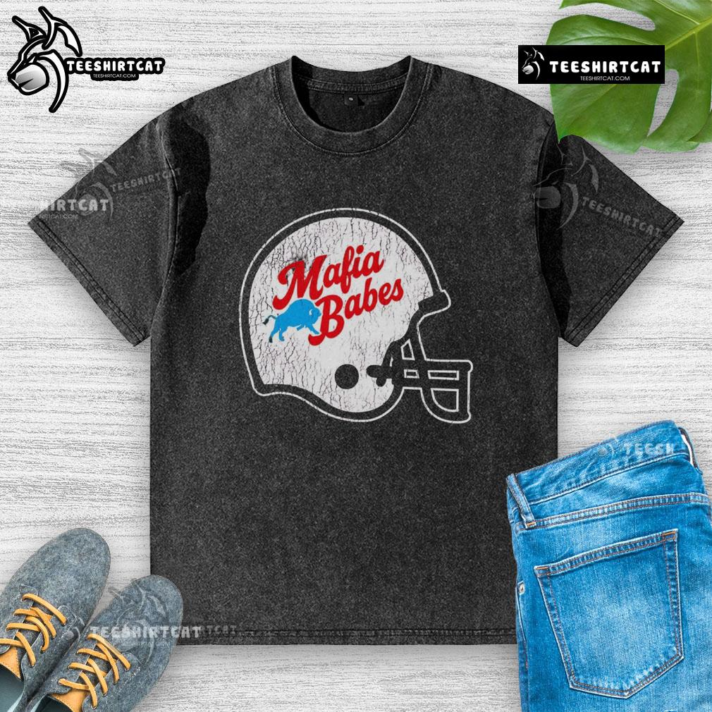 Official Mafia Babes 2025 washed t-shirt featuring a stylish design, perfect for fans of trendy streetwear.