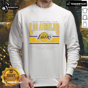 Official NBA Los Angeles Lakers Up Top Sweatshirt showcasing team logo and vibrant colors for fans and athletes.