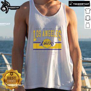 Official NBA Los Angeles Lakers up top tank top featuring team logo and colors, perfect for fans and summer wear.