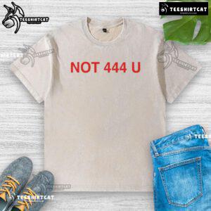 Official Not 444 U Washed T-Shirt in soft cotton, featuring a stylish design perfect for casual wear.