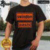 Official Oasis Swindon 2025 T-Shirt featuring iconic band logo and stylish design, perfect for fans and collectors.