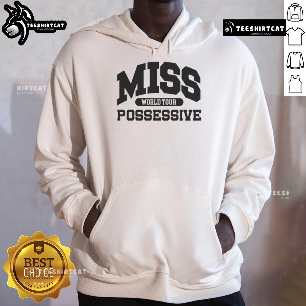Official Tate McRae Miss Possessive World Tour Hoodie featuring vibrant design and logo, perfect for fans and collectors.