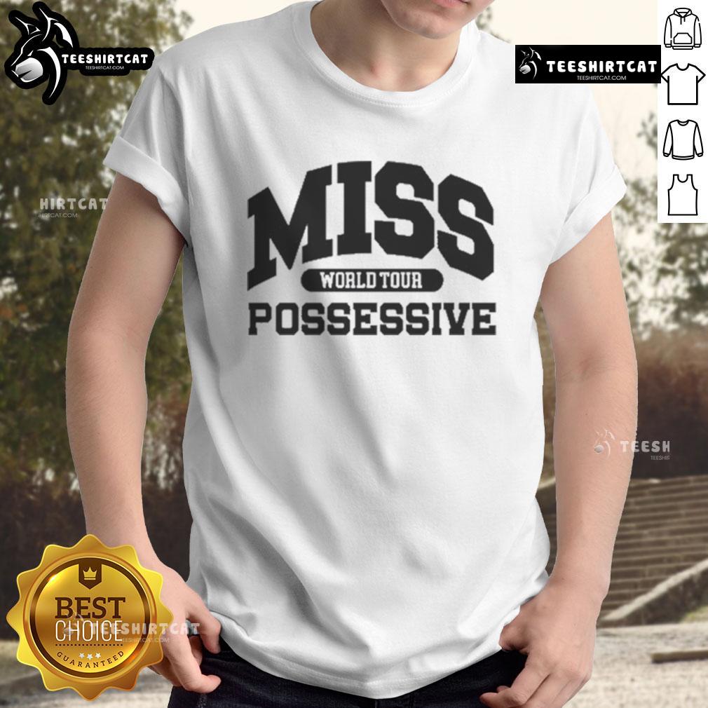 Alt Text: Official Tate McRae Miss Possessive World Tour T-Shirt featuring a stylish design and vibrant colors for fans.