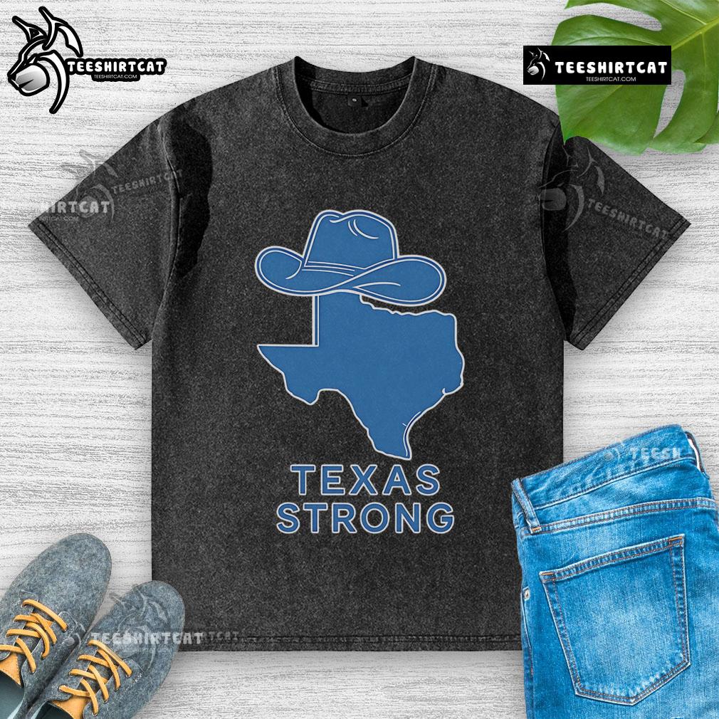 Official Texas Strong Flood Relief washed t-shirt featuring a bold design, perfect for supporting flood recovery efforts.