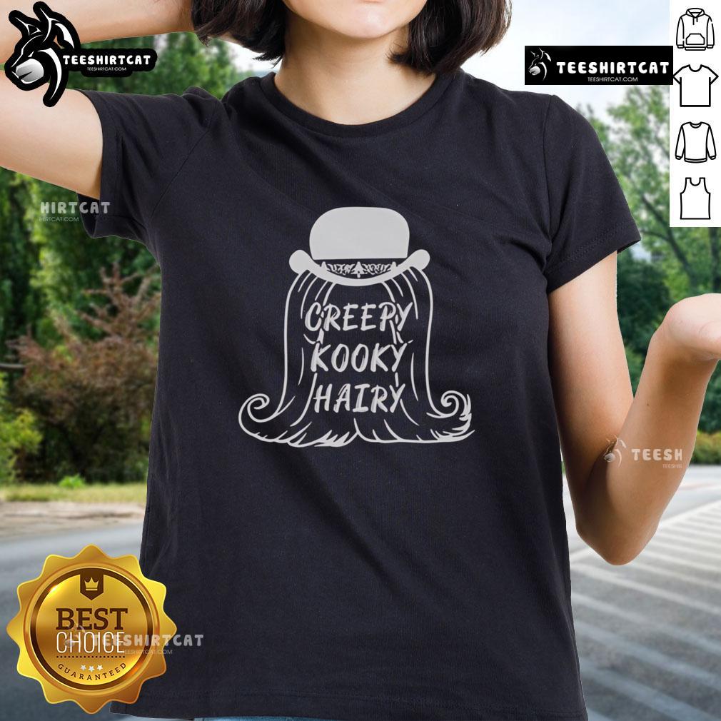 Official The Addams Family Cousin It creepy kooky hairy ladies tee featuring Cousin It in a stylish design.