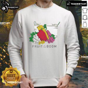Original Fruits of the Boom sweatshirt featuring vibrant graphics and comfortable design for casual wear.