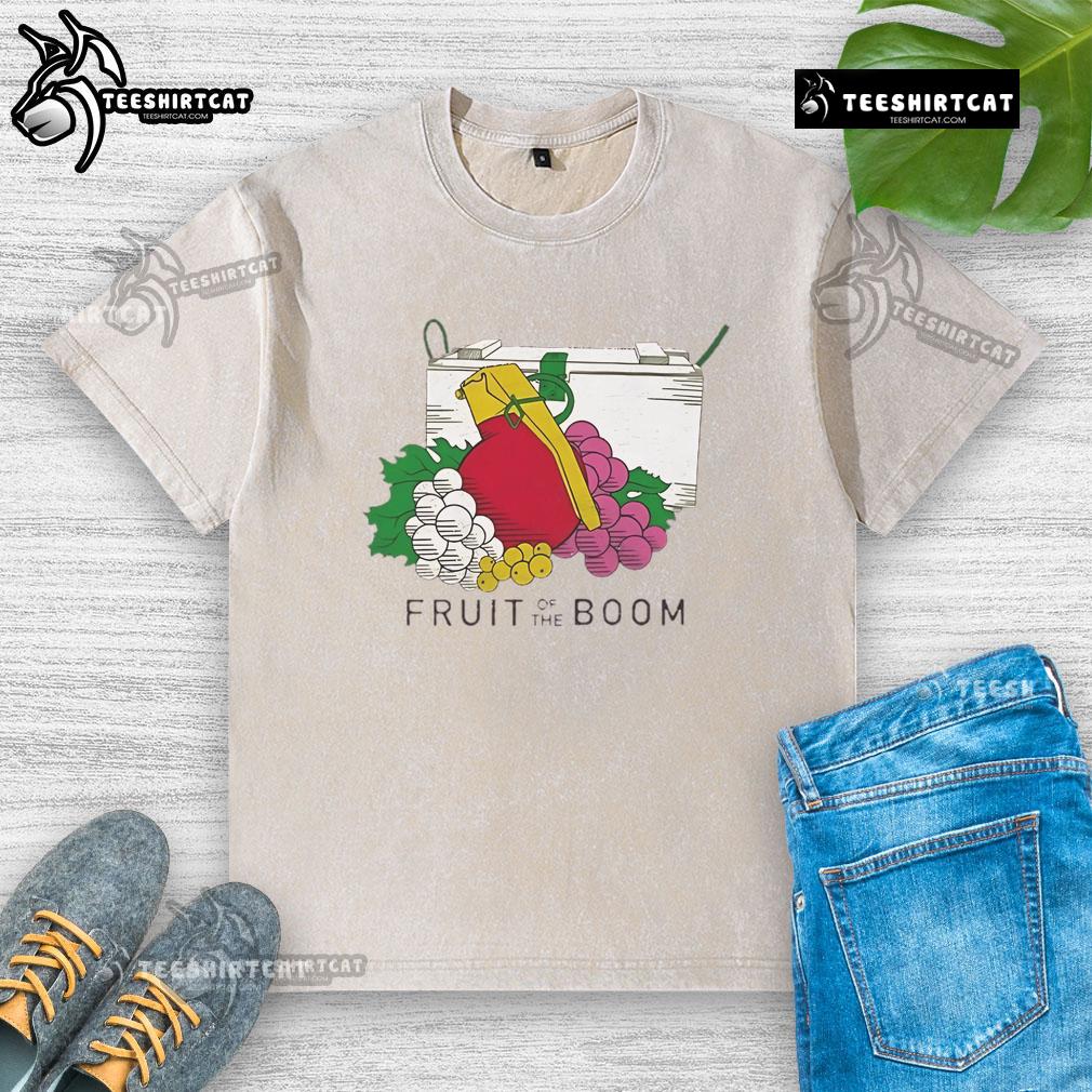 Original Fruits of the Boom washed t-shirt featuring vibrant colors and a stylish design, perfect for casual wear.