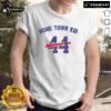 Alt Text: Original Home Town Kid 44 Buffalo Bills T-Shirt displayed on a hanger, featuring team colors and logo, perfect for fans.