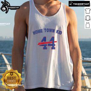 Original Home Town Kid 44 Buffalo Bills tank top featuring team colors and logo, perfect for fans and casual wear.