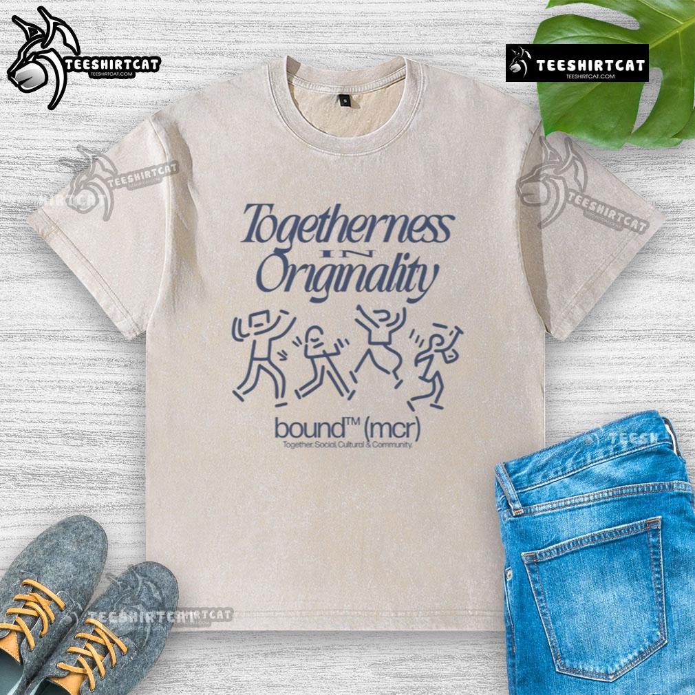 Originality Bound MCR washed t-shirt showcasing unique design and vibrant colors, perfect for casual wear.