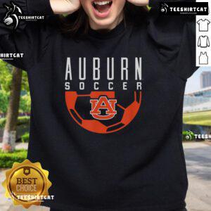 Premium Auburn Tigers soccer logo on stylish Auburn University gear sweatshirt for fans and athletes.