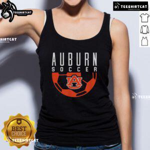 Premium Auburn Tigers soccer logo on Auburn University gear tank top, perfect for fans and athletes.