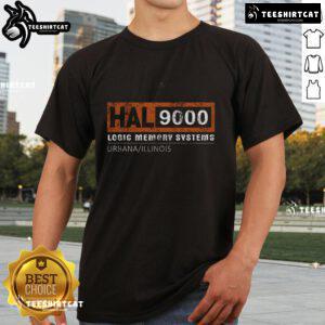 Premium Hal 9000 Distressed Classic T-Shirt featuring a retro design inspired by the iconic HAL 9000 computer.