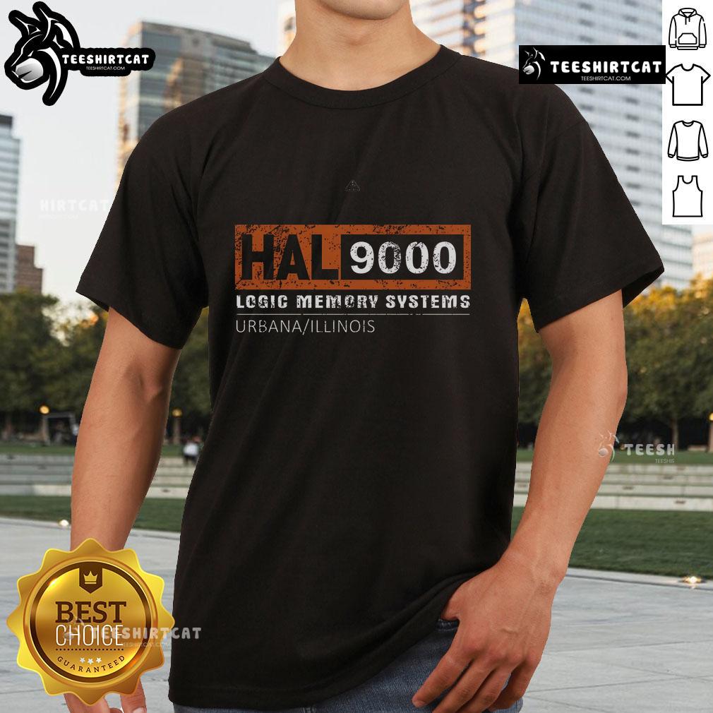 Premium Hal 9000 Distressed Classic T-Shirt featuring a retro design inspired by the iconic HAL 9000 computer.