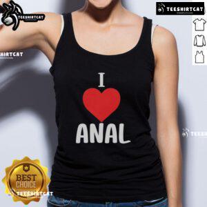 Premium I Love Anal Big Lenny Tank Top featuring bold graphic design, perfect for casual wear and statement fashion.