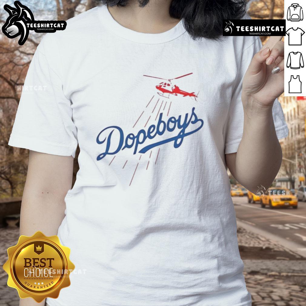 Premium Los Angeles Dodgers Dopeboys ladies tee featuring stylish design and vibrant team colors for fans.