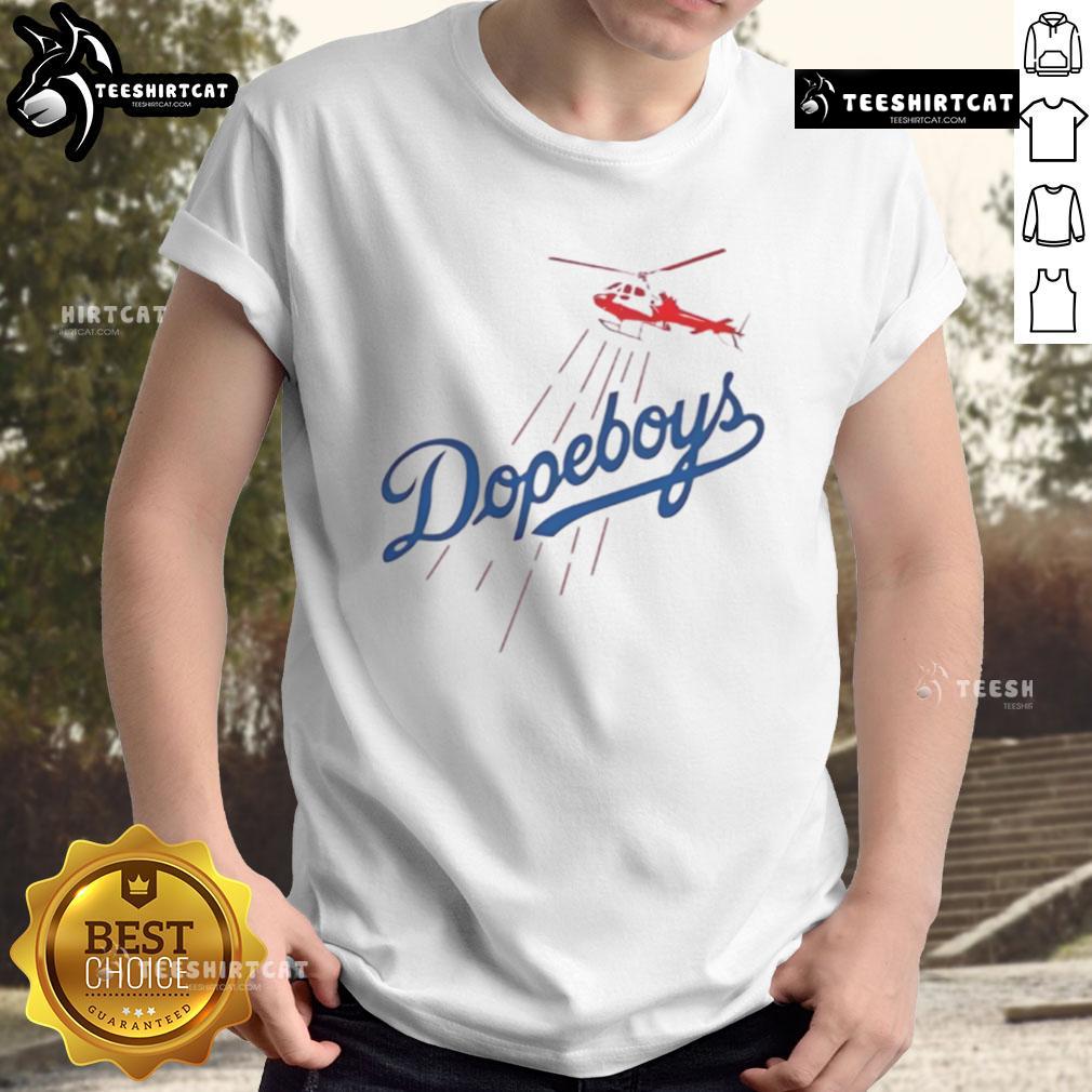 Premium Los Angeles Dodgers Dopeboys T-Shirt featuring vibrant graphics and a stylish design for true fans.