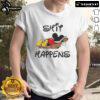 Premium Mickey Mouse 'Shit Happens' T-Shirt featuring a playful design, perfect for Disney fans and casual wear.
