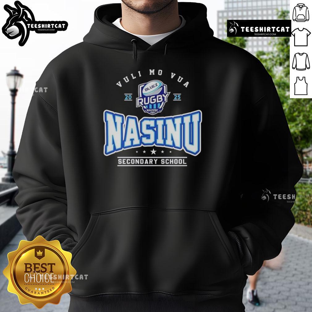 Premium Nasinu Secondary School Vuli Mo Vua 2025 Hoodie in navy blue, featuring school logo and stylish design.