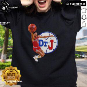 Premium Philadelphia 76ers Dr. J Dunk Sweatshirt in vibrant colors, featuring classic team logo and stylish design.